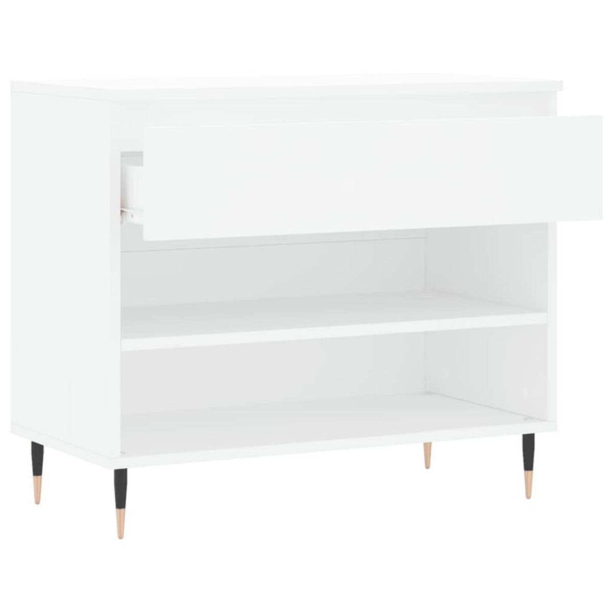 VIDAXL Armoire a chaussures Blanc 70x36x60 cm Bois d'ingenierie