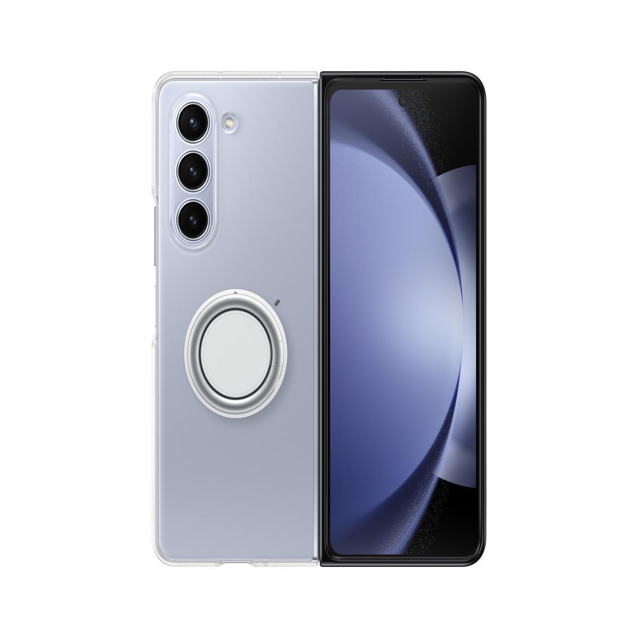 Voir la diapositive 3 : Samsung Coque z fold 5 + support amovible transparente