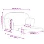 Voir la diapositive 6 : VIDAXL Chaise longue pliable pour enfants gris clair