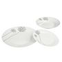 Voir la diapositive 1 : SECRET DE GOURMET Service de Table 18 Pièces  Fleur Légère  27cm Blanc