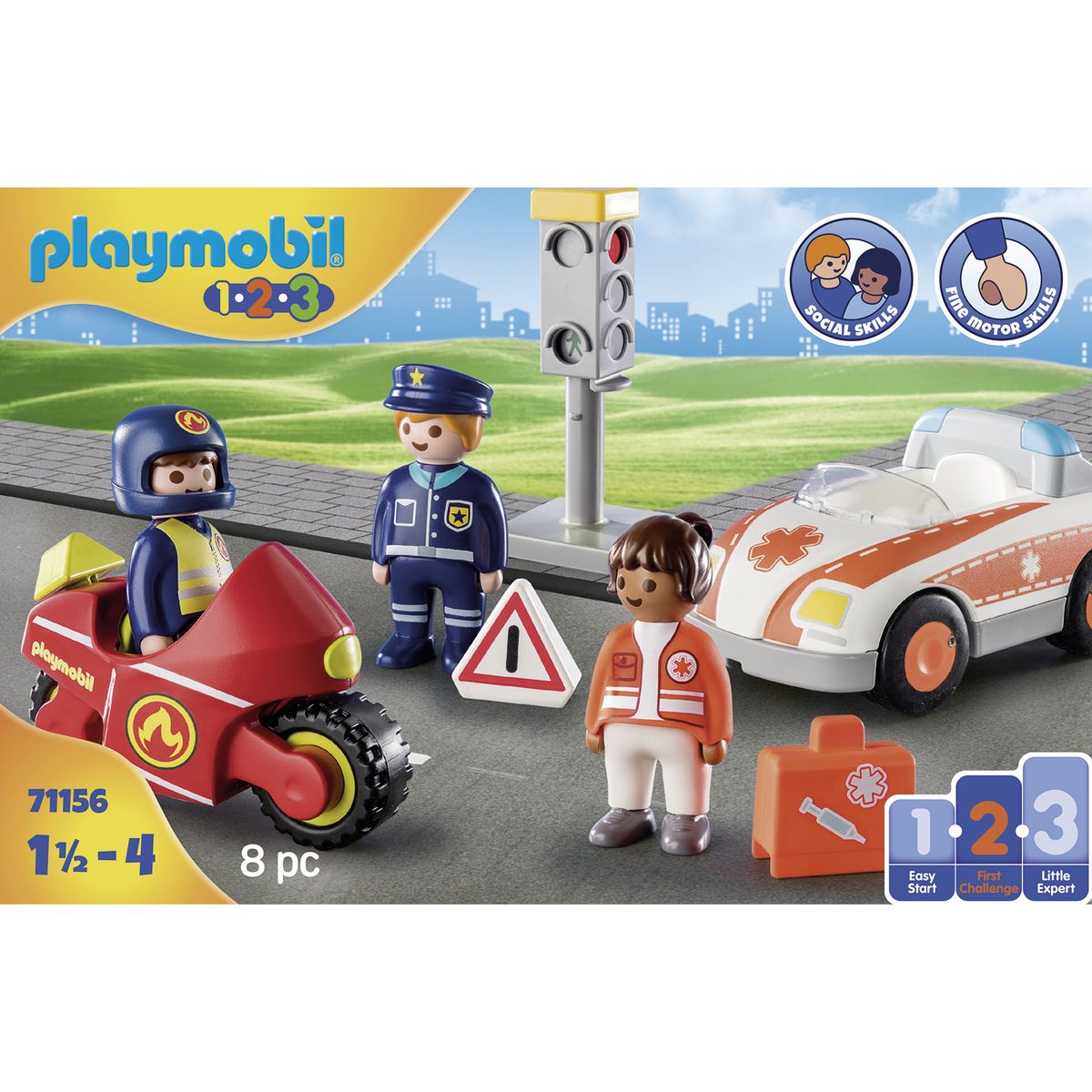 PLAYMOBIL 71156 - 1.2.3 - Héros du quotidien