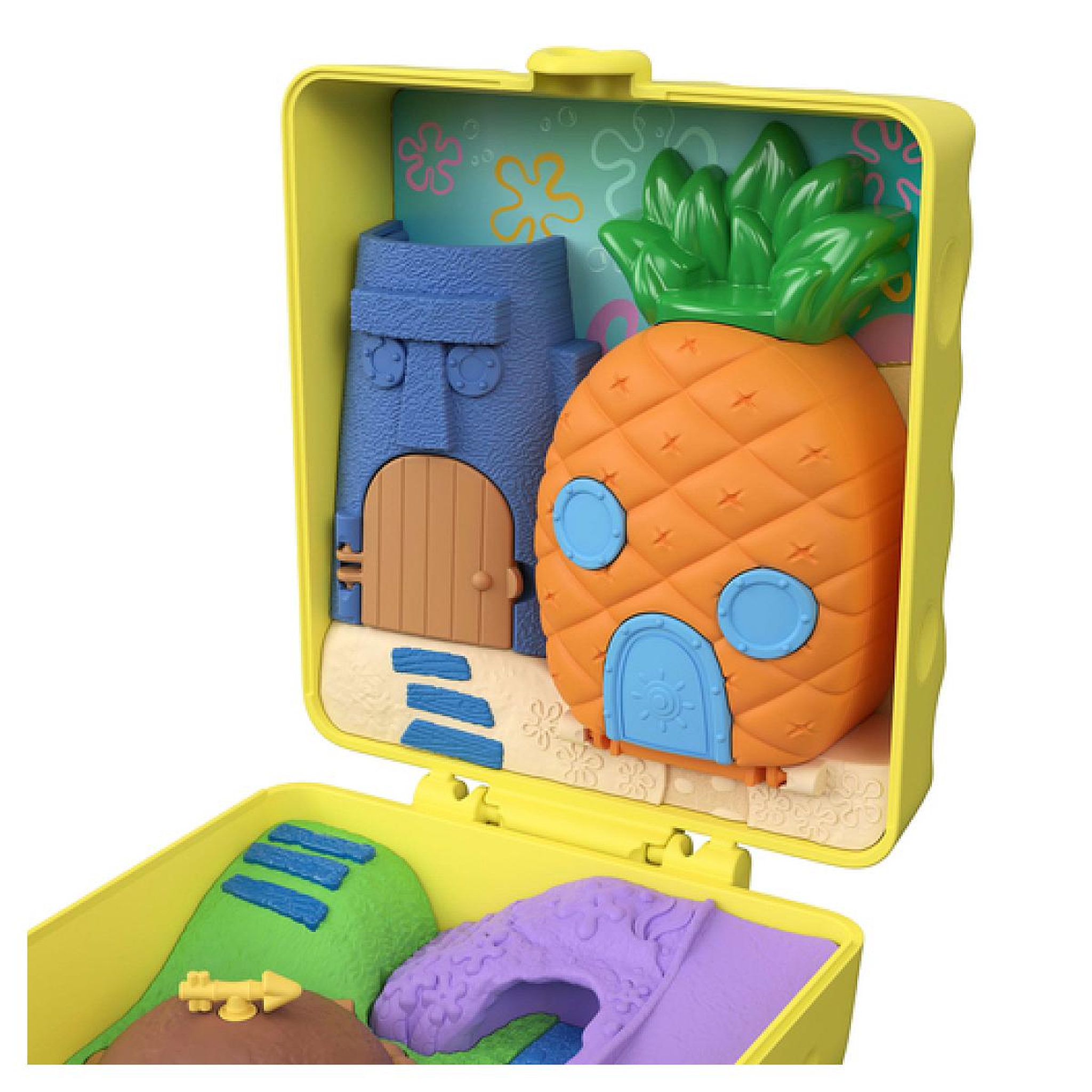 Voir la diapositive 5 : MATTEL Polly Pocket-Coffret Bob l Eponge avec poupee Patrick, 7 accessoires