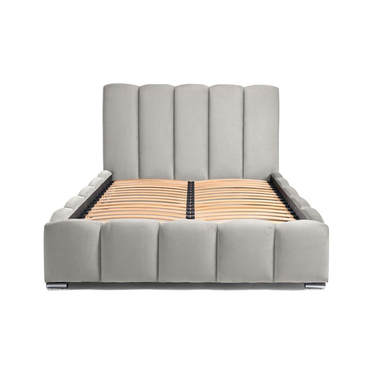 BEST MOBILIER Torreon - lit coffre - 180x200 - sommier inclus - en velours