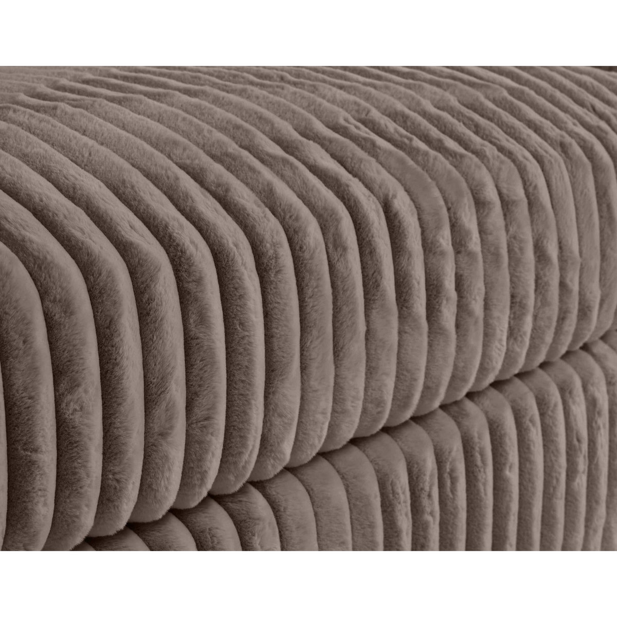 LISA DESIGN Jasper - canapé modulable 3 places - en fausse fourrure côtelée