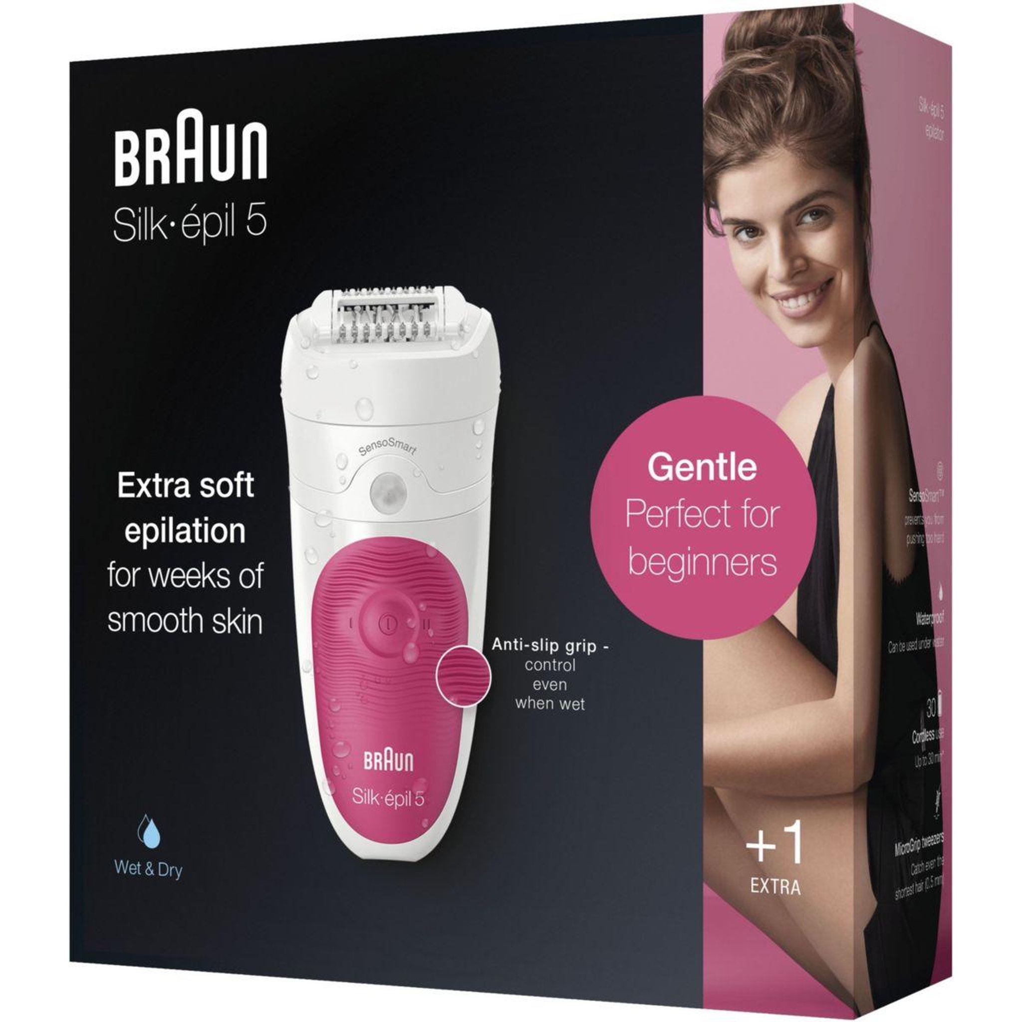 Voir la diapositive 5 : BRAUN Epilateur électrique Silk-Epil 5 Wet & Dry