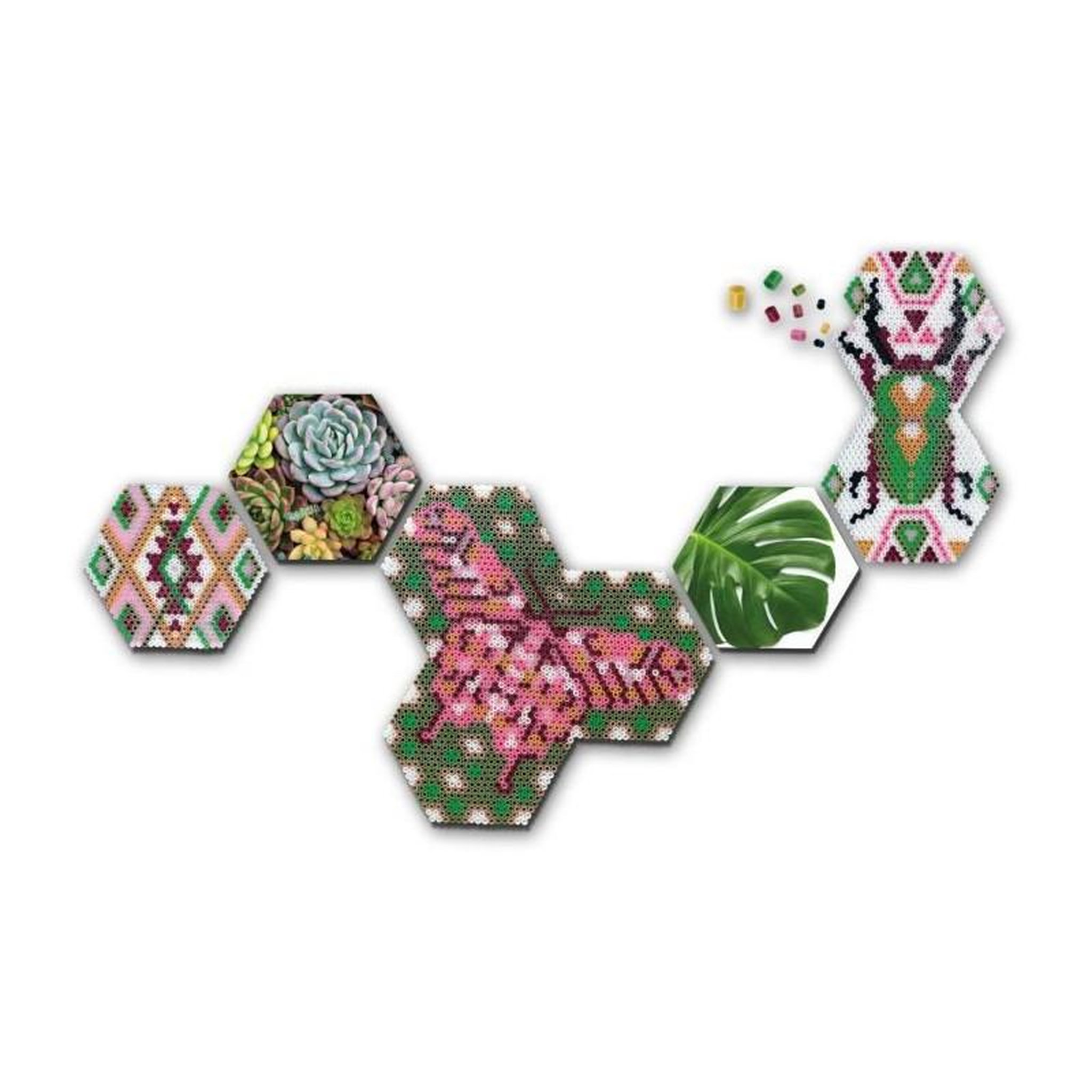 Voir la diapositive 3 : SES Creative SES CREATIVE - Beedz Art - Hex tiles botanique