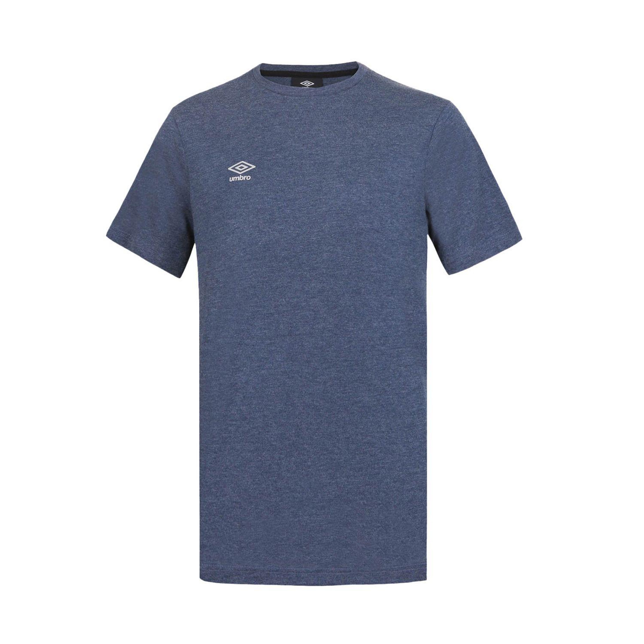 Voir la diapositive 1 : UMBRO T-shirt homme col rond regular en coton 160 gsm basic core small logo
