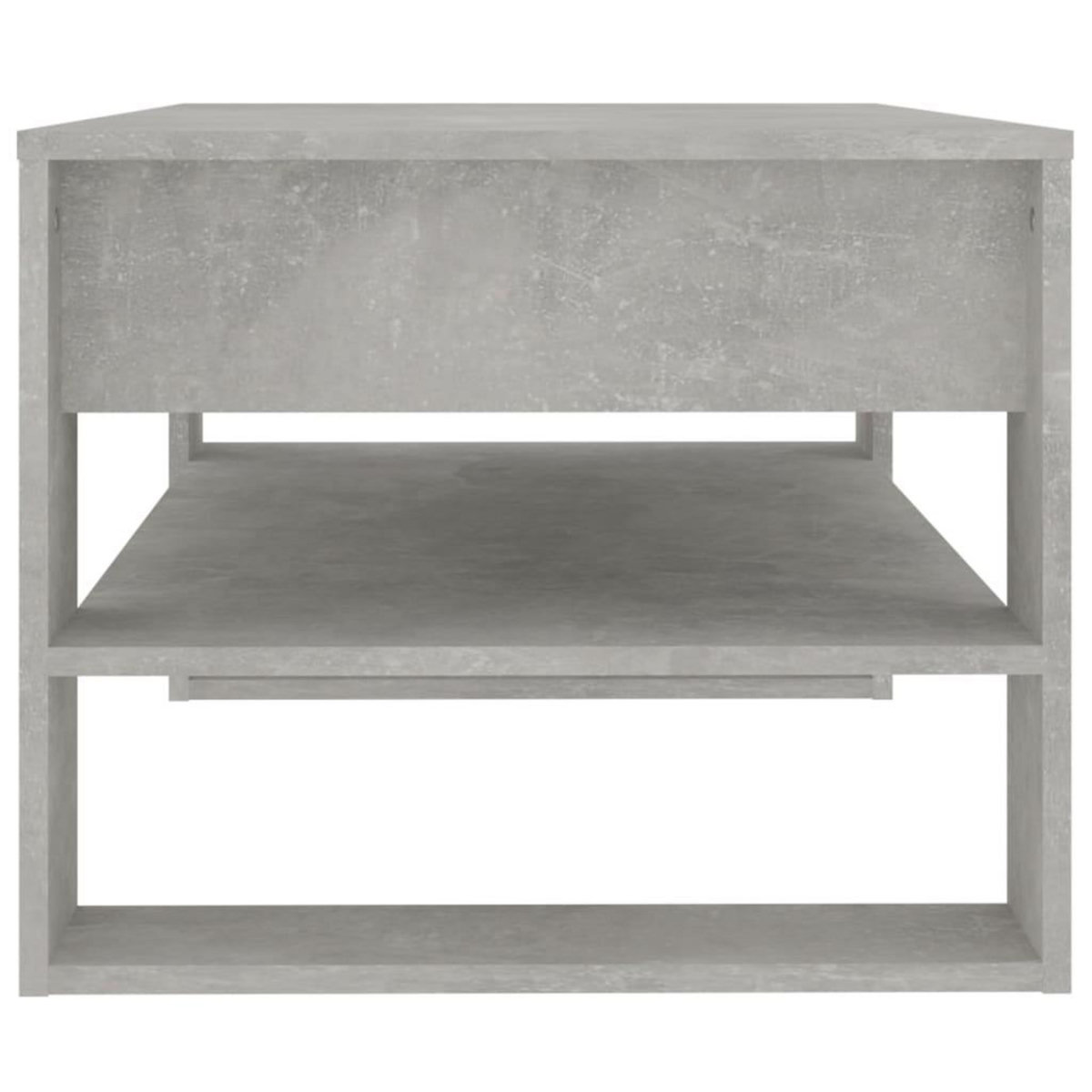VIDAXL Table basse Gris beton 102x55x45 cm Bois d'ingenierie