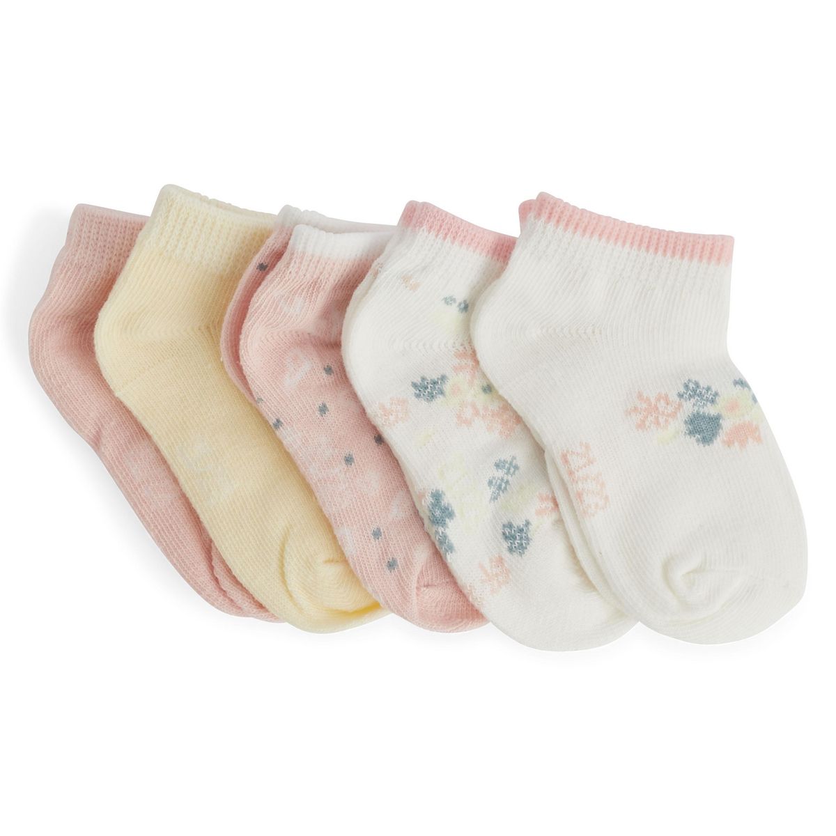IN EXTENSO Lot de 5 paires de chaussettes bébé fille