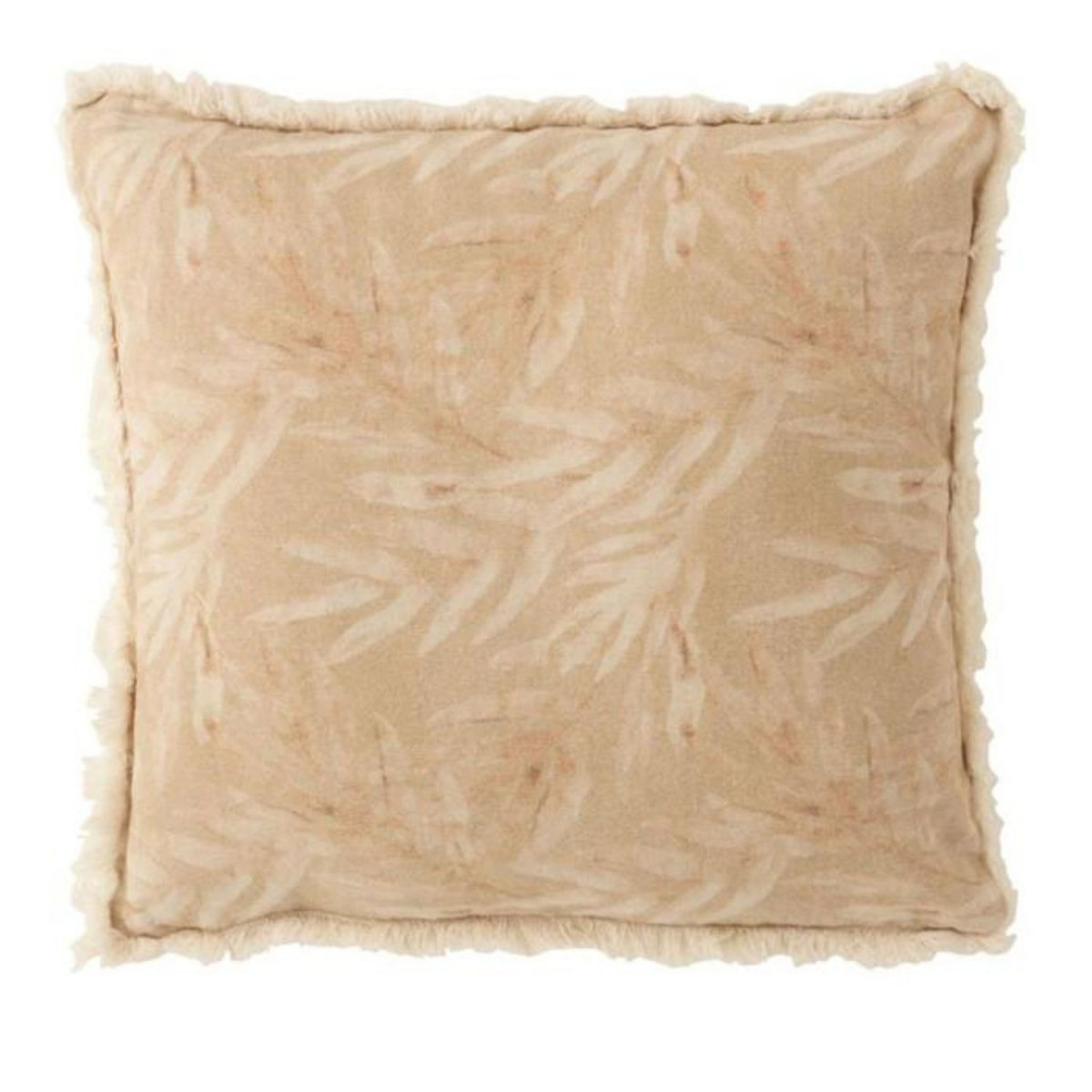 Paris Prix Coussin Déco  Plante  45x45cm Naturel