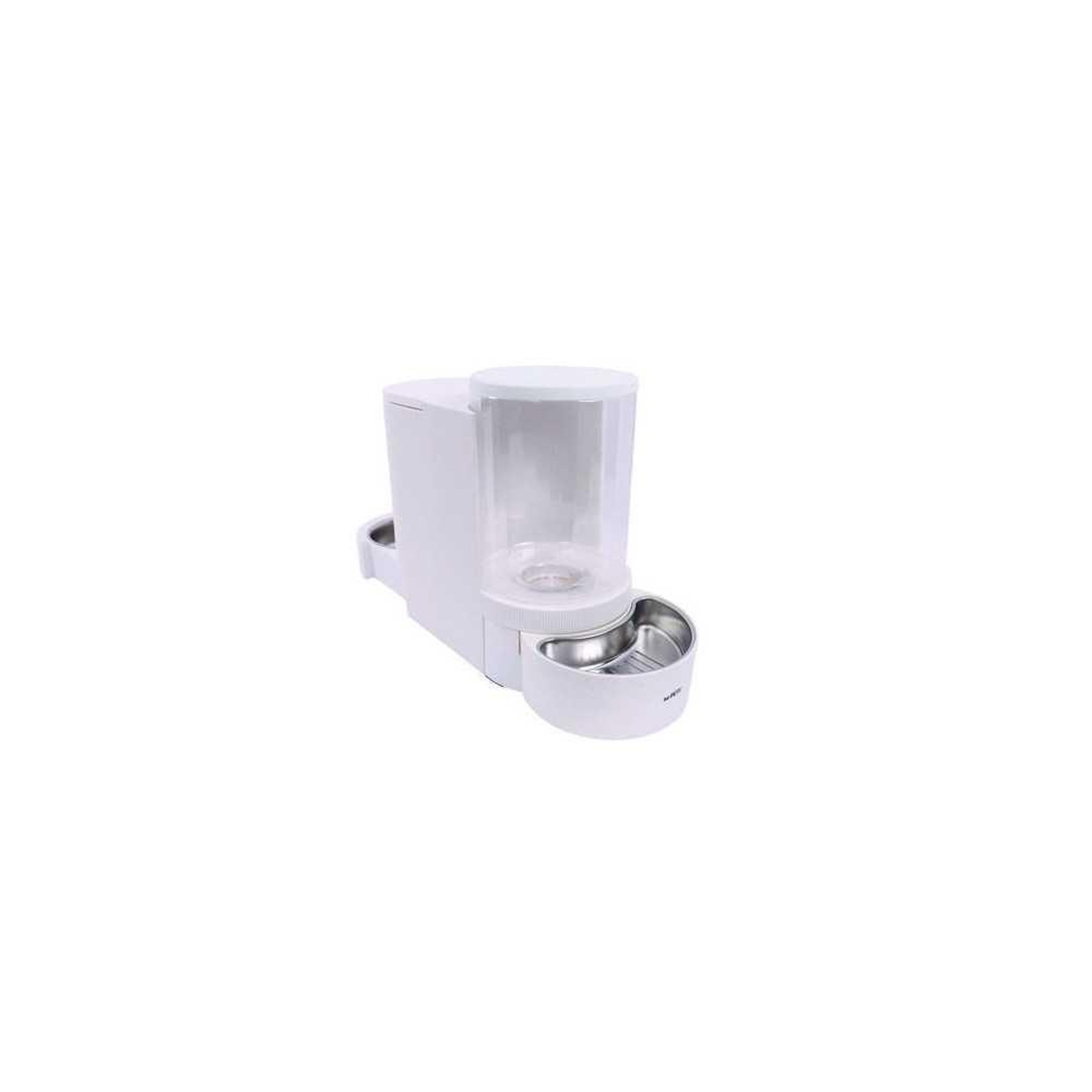 Voir la diapositive 4 : M PETS Distributeur Croquettes & Eau - M PETS - DUPLO - 1.3 kg / 3 L - 40 x 16.2 x 29.1 cm - Blanc