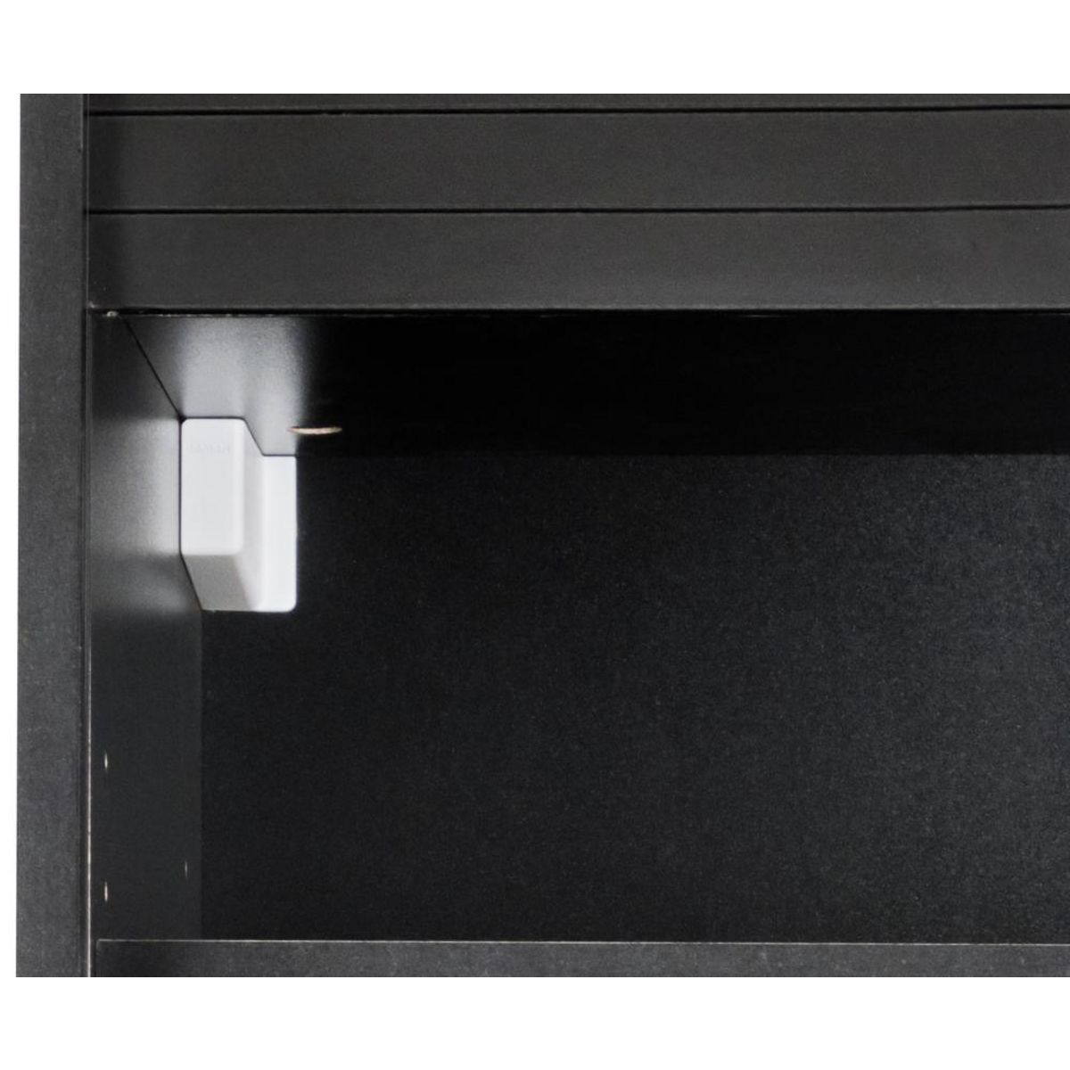 Rangement de cuisine à rideau coloris noir L60 cm - COOKING