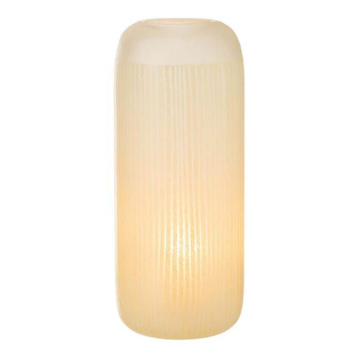 Paris Prix Vase Design en Verre Lignes  Carla  34cm Jaune Clair