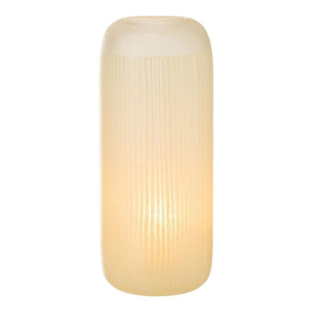 Paris Prix Vase Design en Verre Lignes  Carla  34cm Jaune Clair