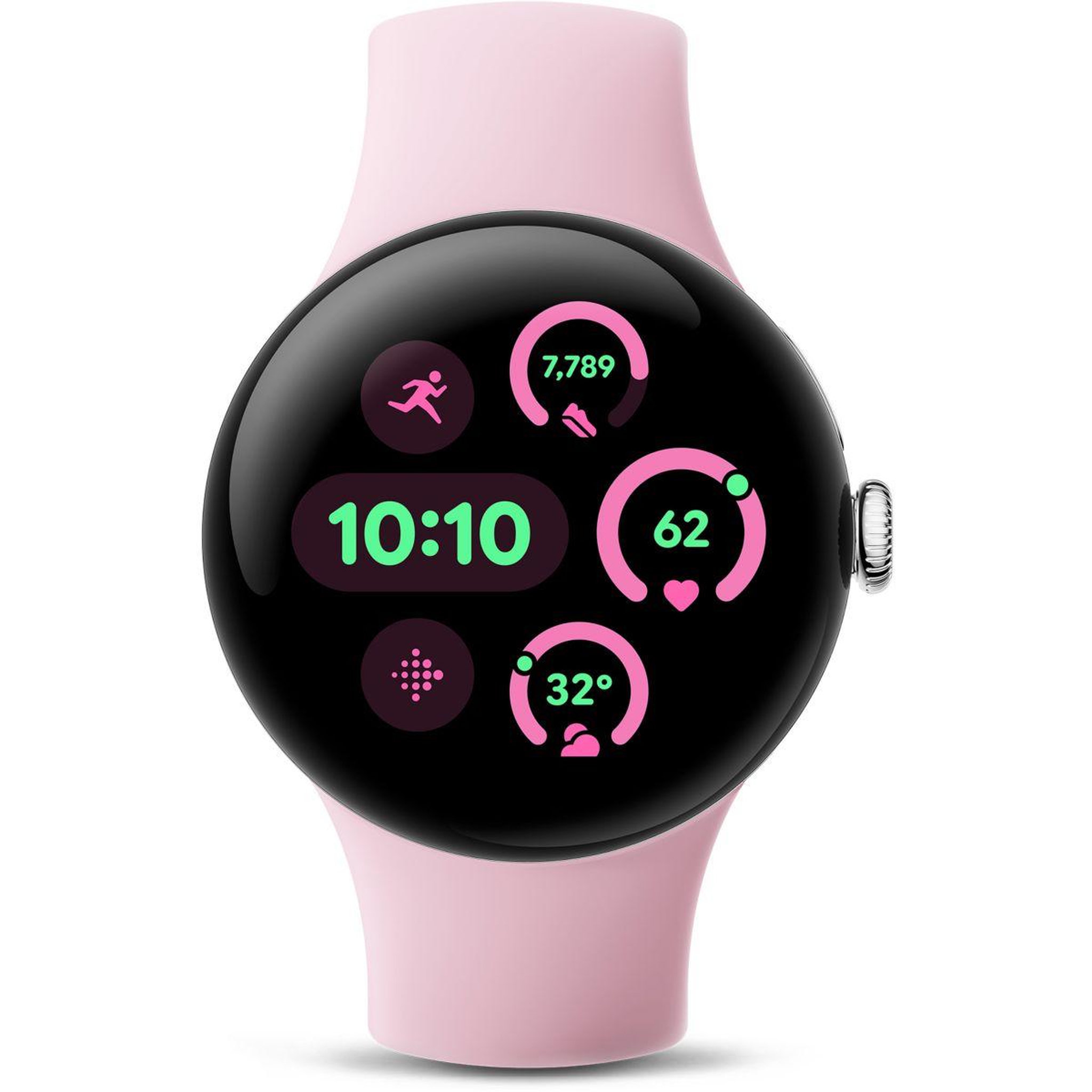 Voir la diapositive 2 : GOOGLE Montre connectée Pixel Watch 3 41 m Argent Poli Bluetooth