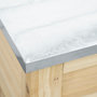 Voir la diapositive 4 : OUTSUNNY Banc coffre de jardin 2 en 1 - dim. 110L x 50l x 50H cm - charge max. 120 Kg - bois sapin pré-huilé acier galvanisé