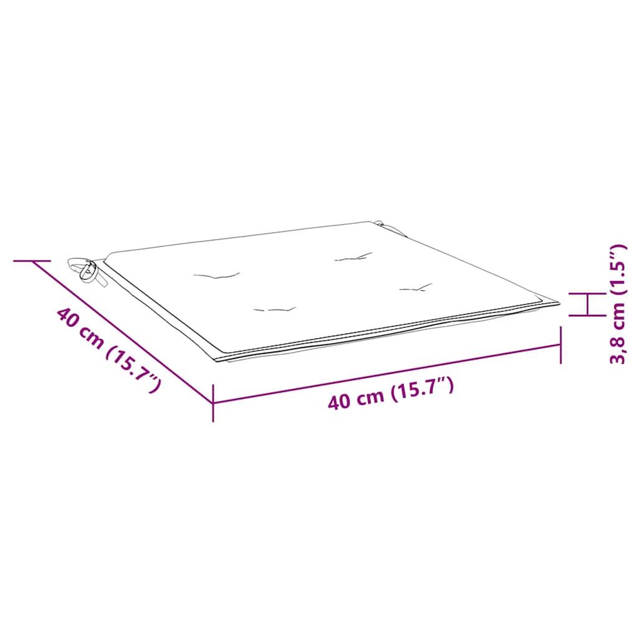 Voir la diapositive 6 : VIDAXL Coussins de palette lot de 2 bleu marine 40x40x3 cm