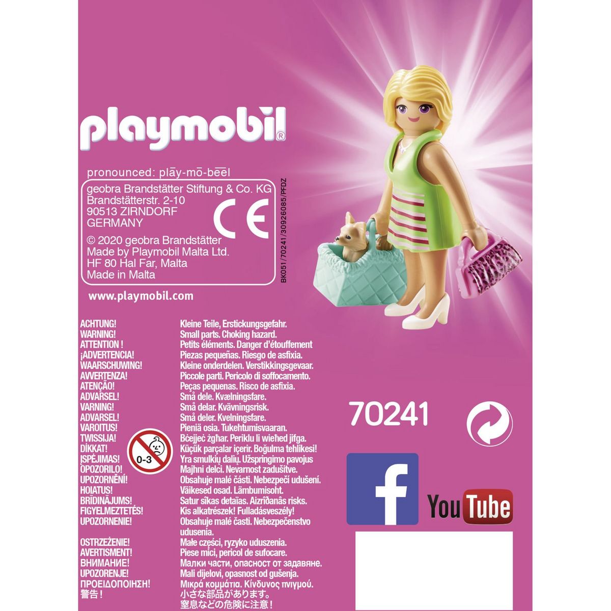 PLAYMOBIL  70241-Playmo-Friends- Femme avec Chihuahua