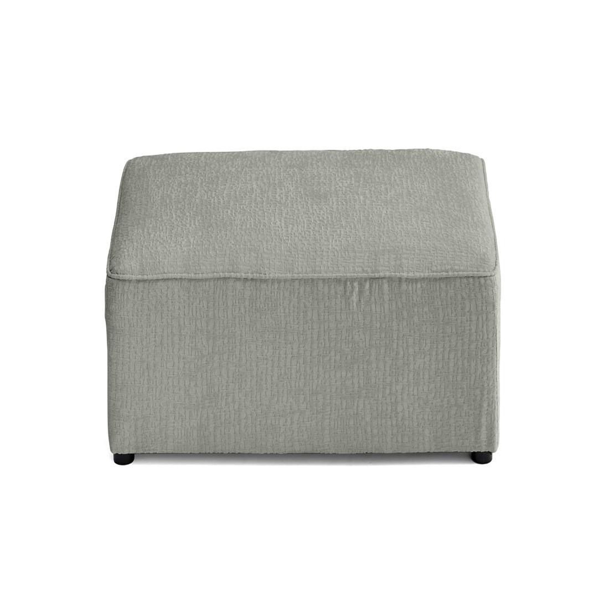 Voir la diapositive 6 : BEST MOBILIER Topaze - pouf - en tissu velours relief