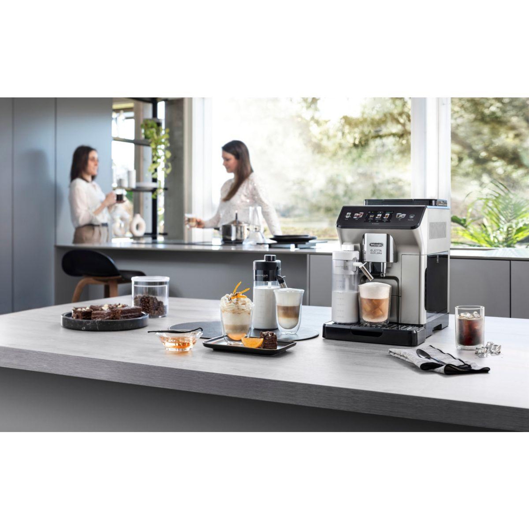 Voir la diapositive 2 : DELONGHI Expresso broyeur ecam450.65.s eletta explore argent