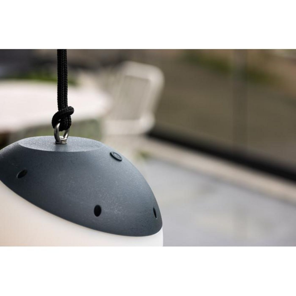 Paris Prix Lampe Suspension d'Extérieur à LED  Doris  20cm Noir