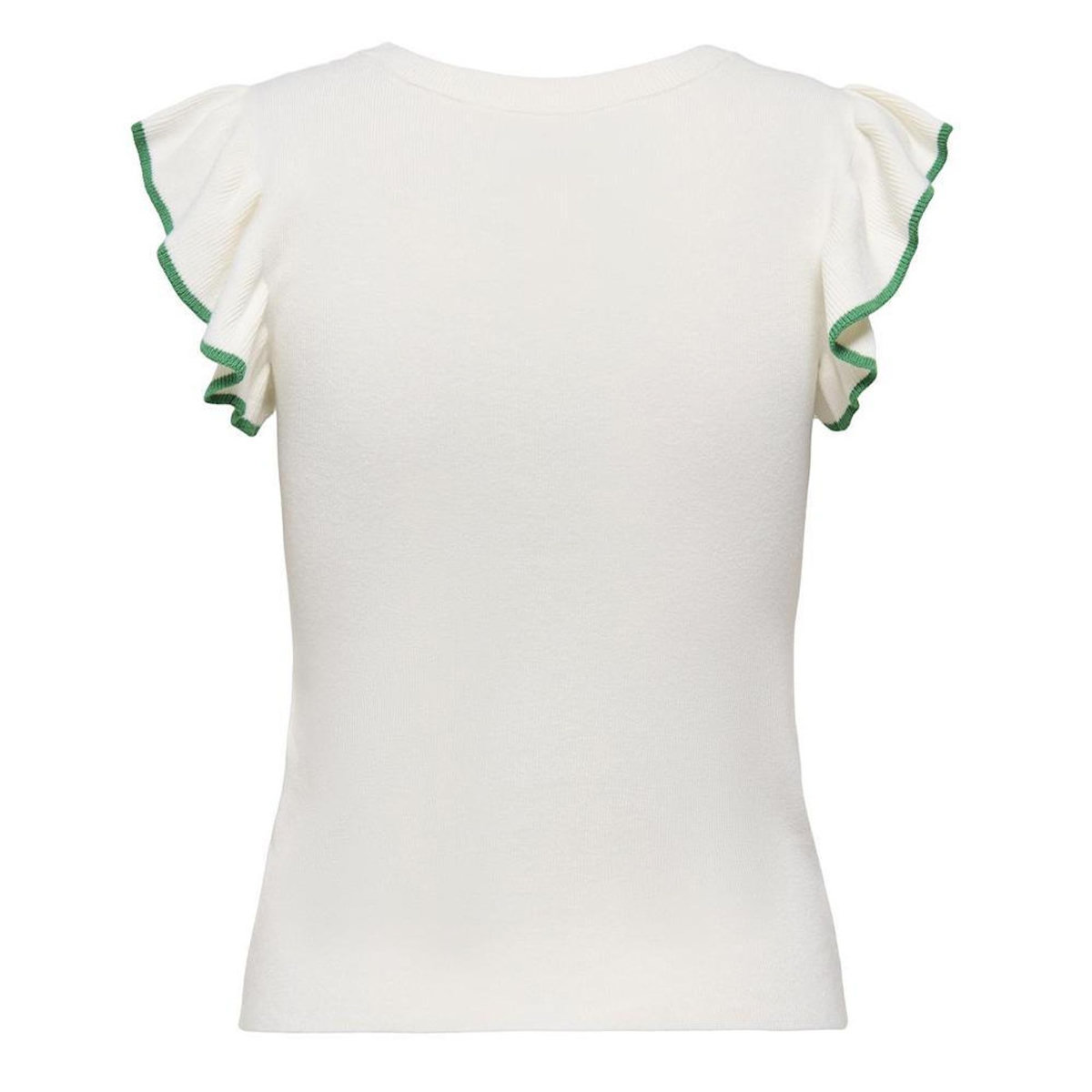 JACQUELINE DE YONG T-Shirt Blanc/Vert Femme JDY Adele