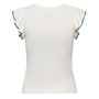 Voir la diapositive 2 : JACQUELINE DE YONG T-Shirt Blanc/Vert Femme JDY Adele