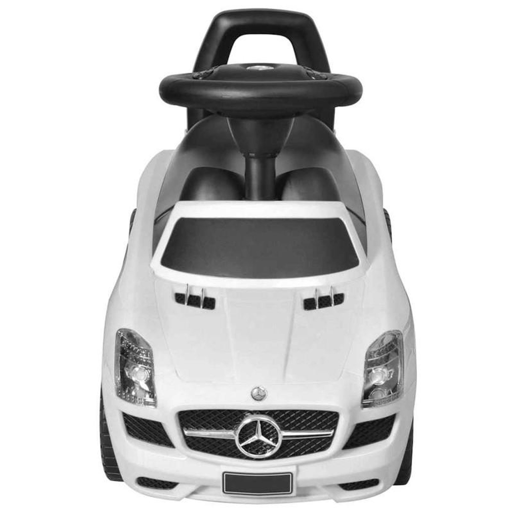 Voir la diapositive 3 : VIDAXL Voiture à pousser par pieds pour enfants blanc
