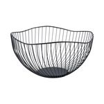 PRESENT TIME Grande Corbeille à fruits Wave. Coloris disponibles : Noir