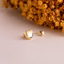 Voir la diapositive 3 : L'ATELIER D'AZUR Boucles d'Oreilles Or 18 Carats 750/000 Jaune Coeur