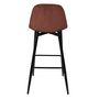 Voir la diapositive 5 : TOILINUX Lot de 2 chaises de bar côtelées SCOTT