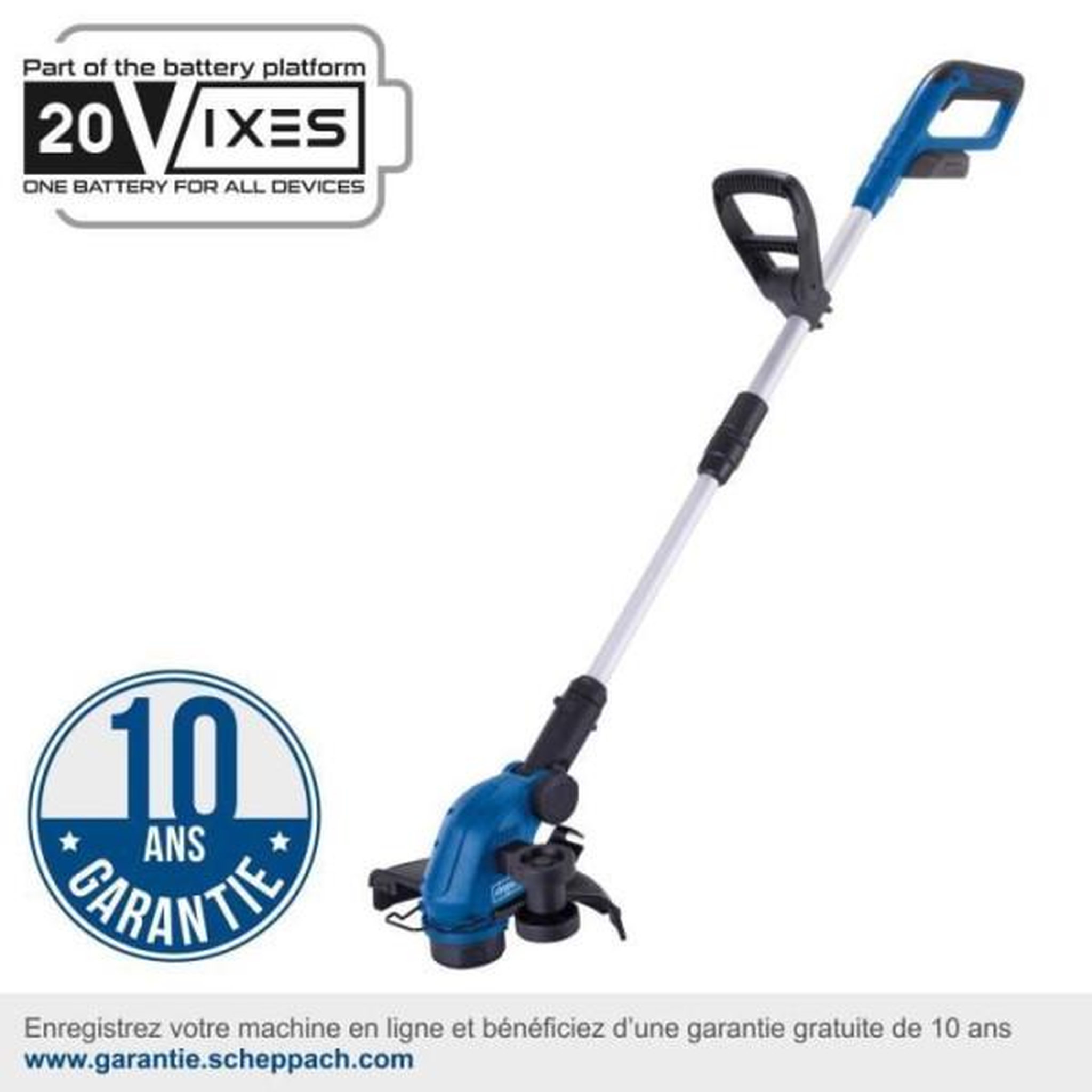 Voir la diapositive 2 : SCHEPPACH Coupe-bordures sans fil C-LT300-X - téléscopique + fonction 2 en 1 - SCHEPPACH 20V IXES - sans batterie ni chargeur