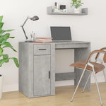 VIDAXL Bureau Gris beton 100x49x75 cm Bois d'ingenierie