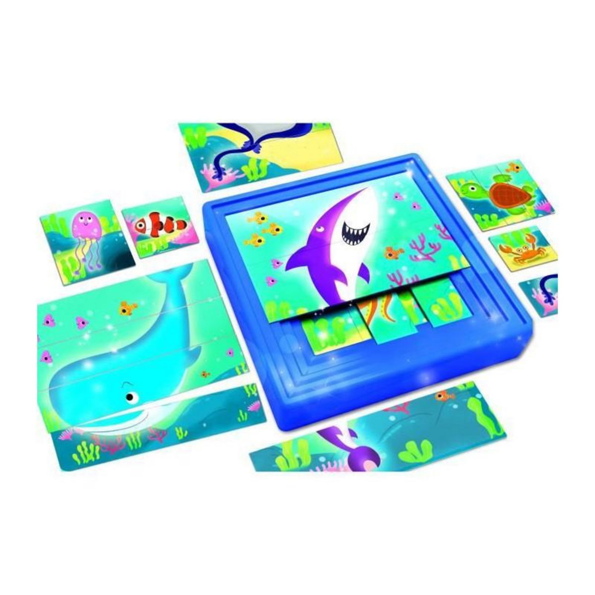 LISCIANI GIOCHI 9 puzzles progressifs - Carotina Baby - La Mer - avec support auto correctif - LISCIANI