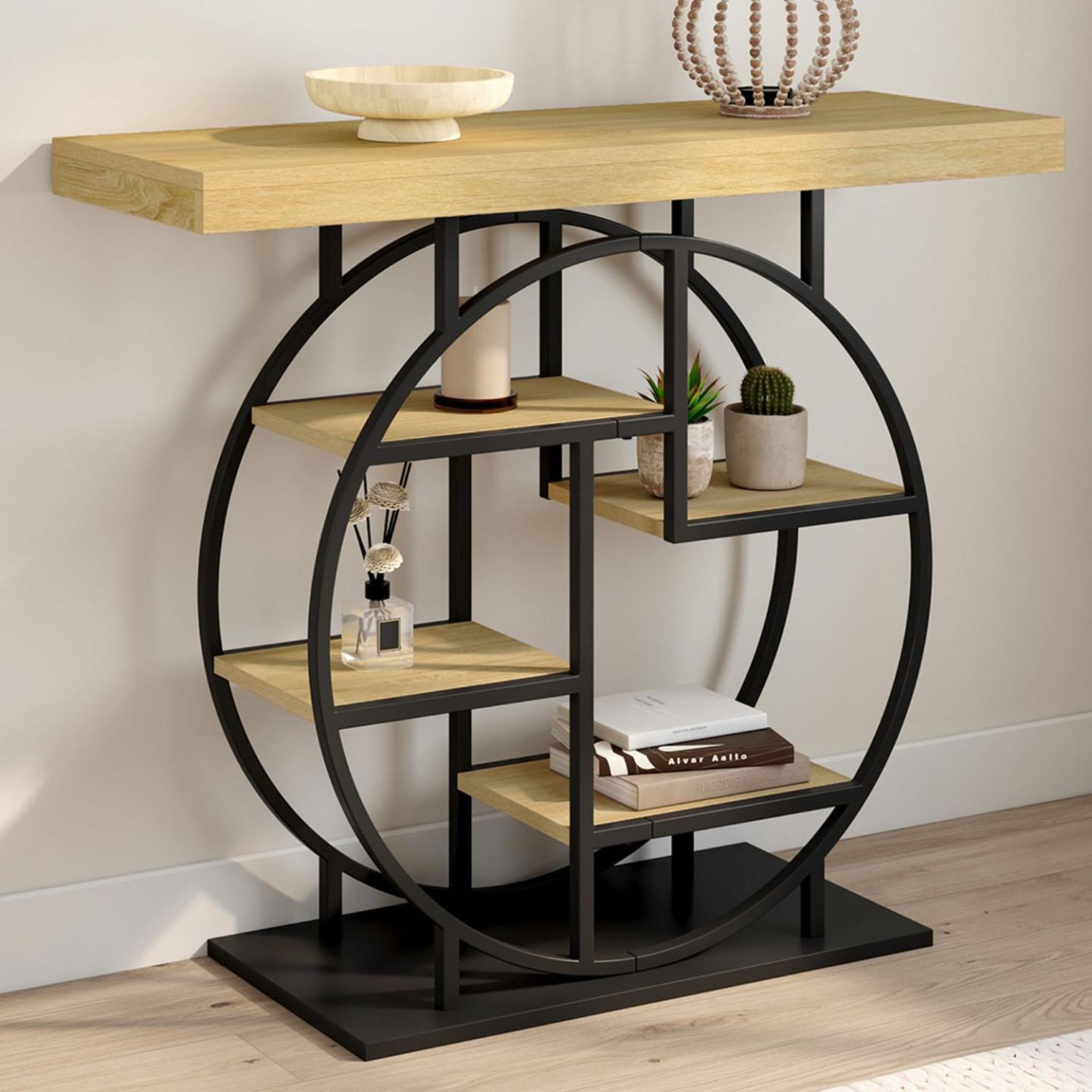 Voir la diapositive 2 : ID MARKET Console étagère ola design industriel