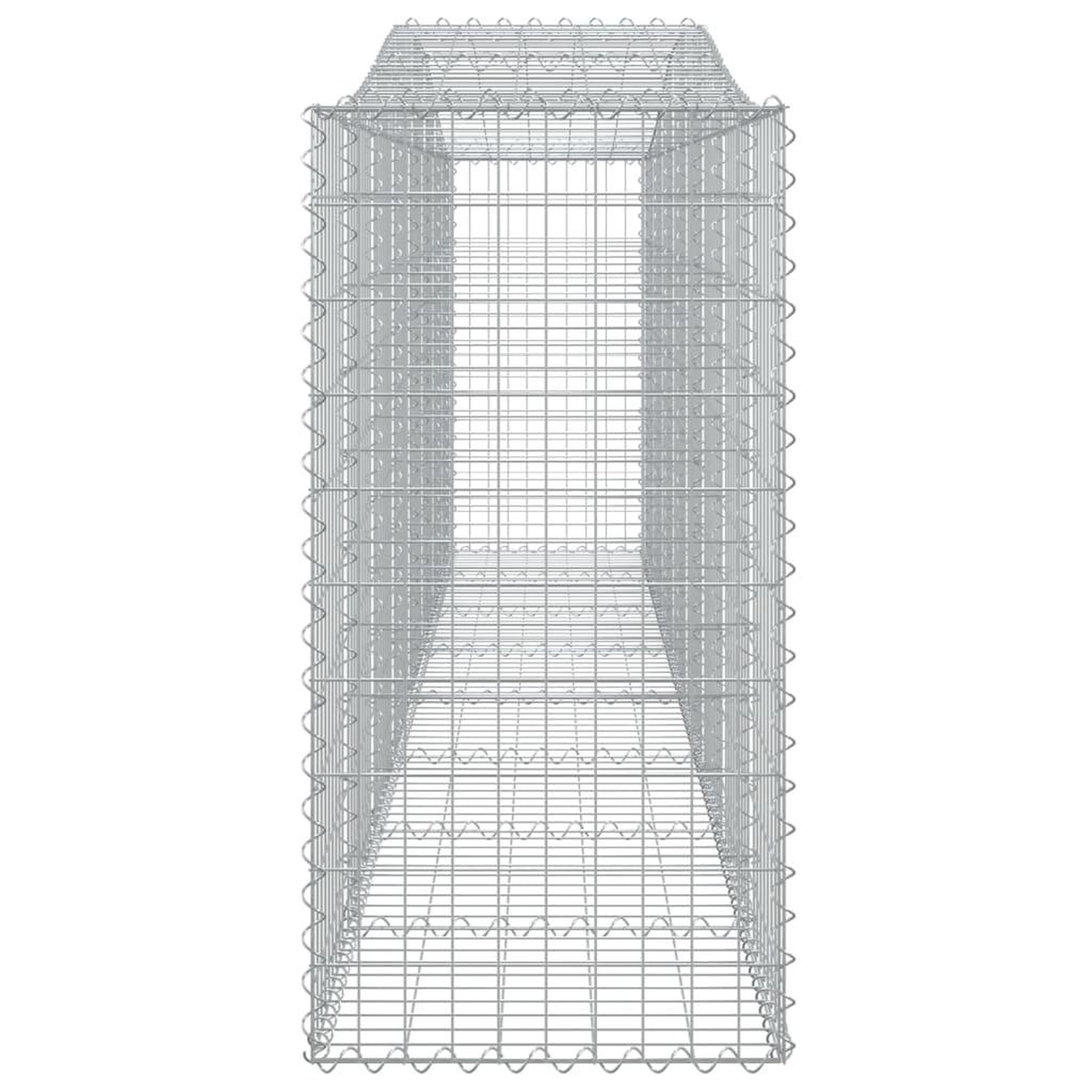 Voir la diapositive 4 : VIDAXL Panier de gabions arque 400x50x100/120 cm Fer galvanise