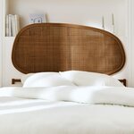 SWEEEK Tête de lit en rotin foncé. Coloris disponibles : Marron