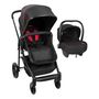 Voir la diapositive 1 : TROTTINE Poussette duo Ts domino noir et rouge