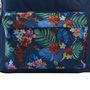 Voir la diapositive 5 : FREEGUN Sac à dos 2 compartiments bleu motifs fleurs 