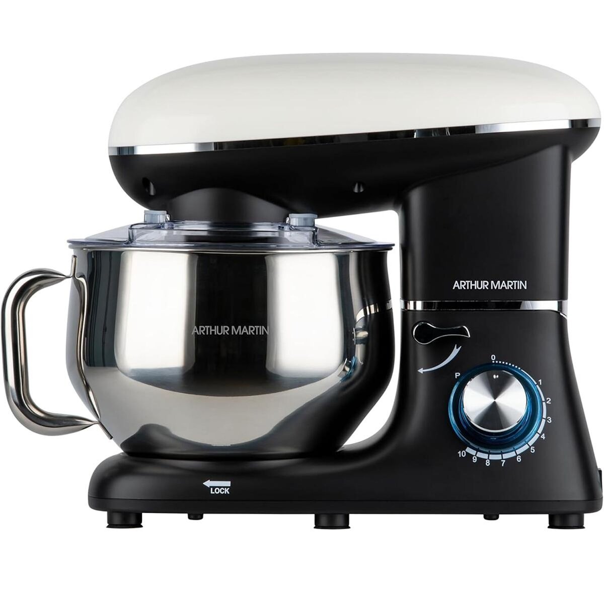 Arthur Martin Robot pâtissier multifonction 6.5l 1300w noir - AMPRP13