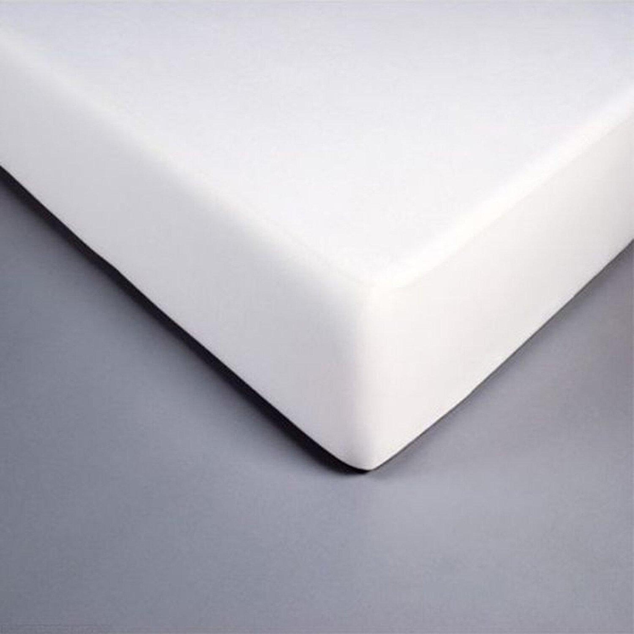 Voir la diapositive 2 : Les Ateliers du Linge Protege matelas 160x200cm 65%polyester 35%coton 130 gsm impermeable blanc