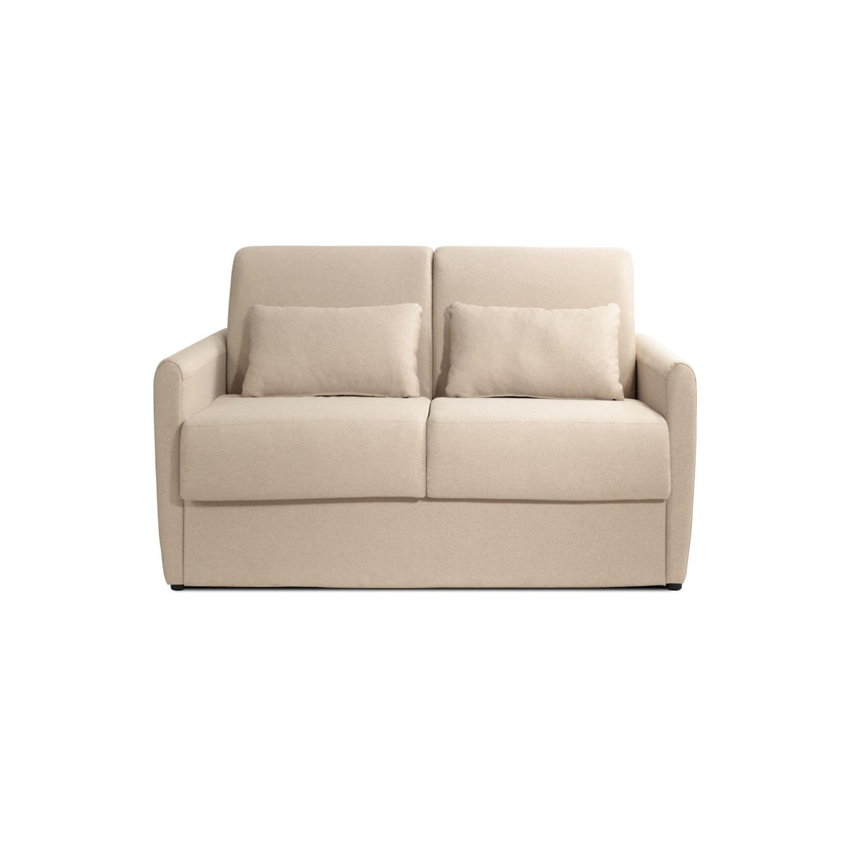 LISA DESIGN Ari - canapé 3 places convertible express couchage quotidien 140 cm matelas 12 cm en tissu