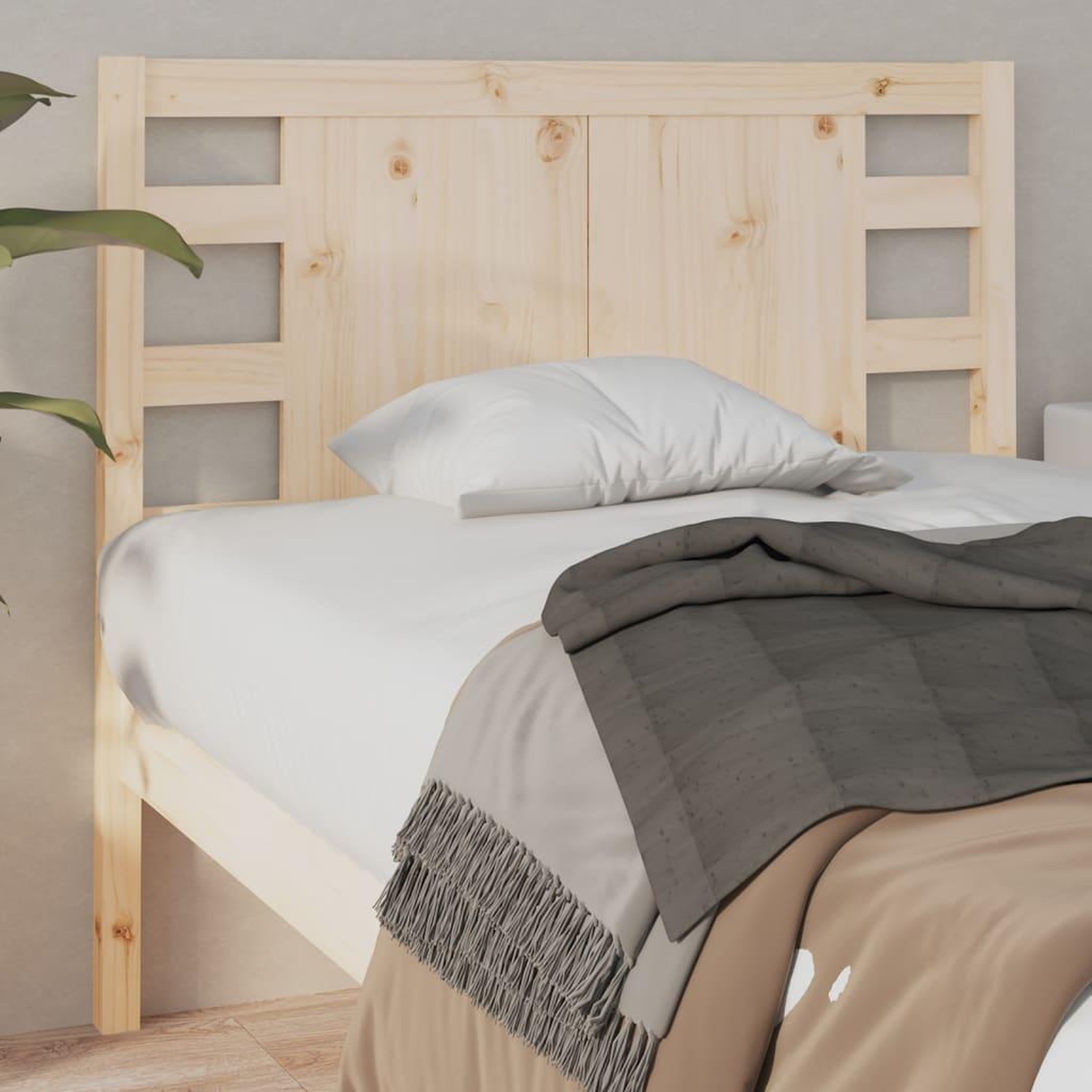 Voir la diapositive 1 : VIDAXL Tete de lit 96x4x100 cm Bois massif de pin