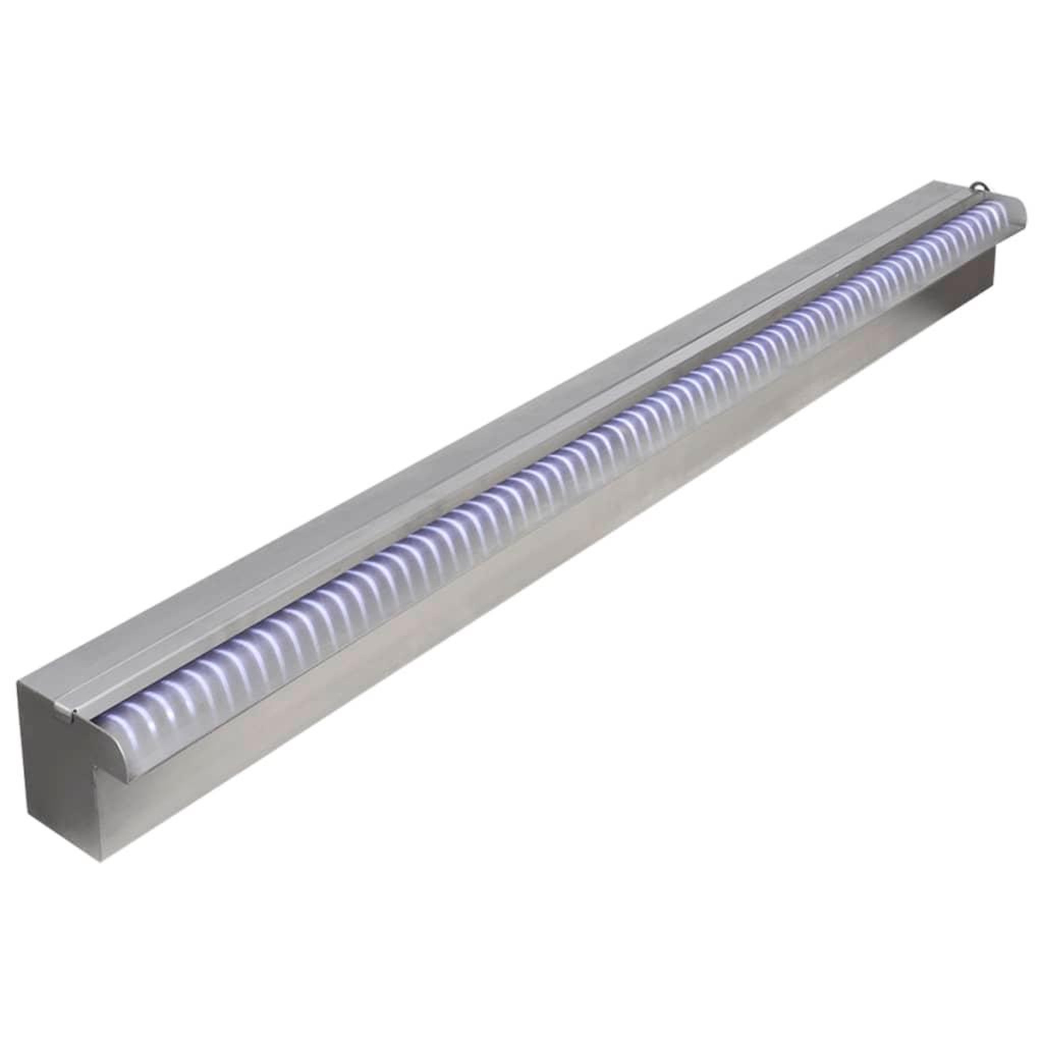 VIDAXL Lame d'eau rectangulaire a LED 90 cm en acier inoxydable pour piscine