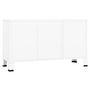 Voir la diapositive 5 : VIDAXL Buffet industriel Blanc 105x35x62 cm Metal et verre