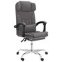 Voir la diapositive 2 : VIDAXL Fauteuil de massage inclinable de bureau Gris Similicuir