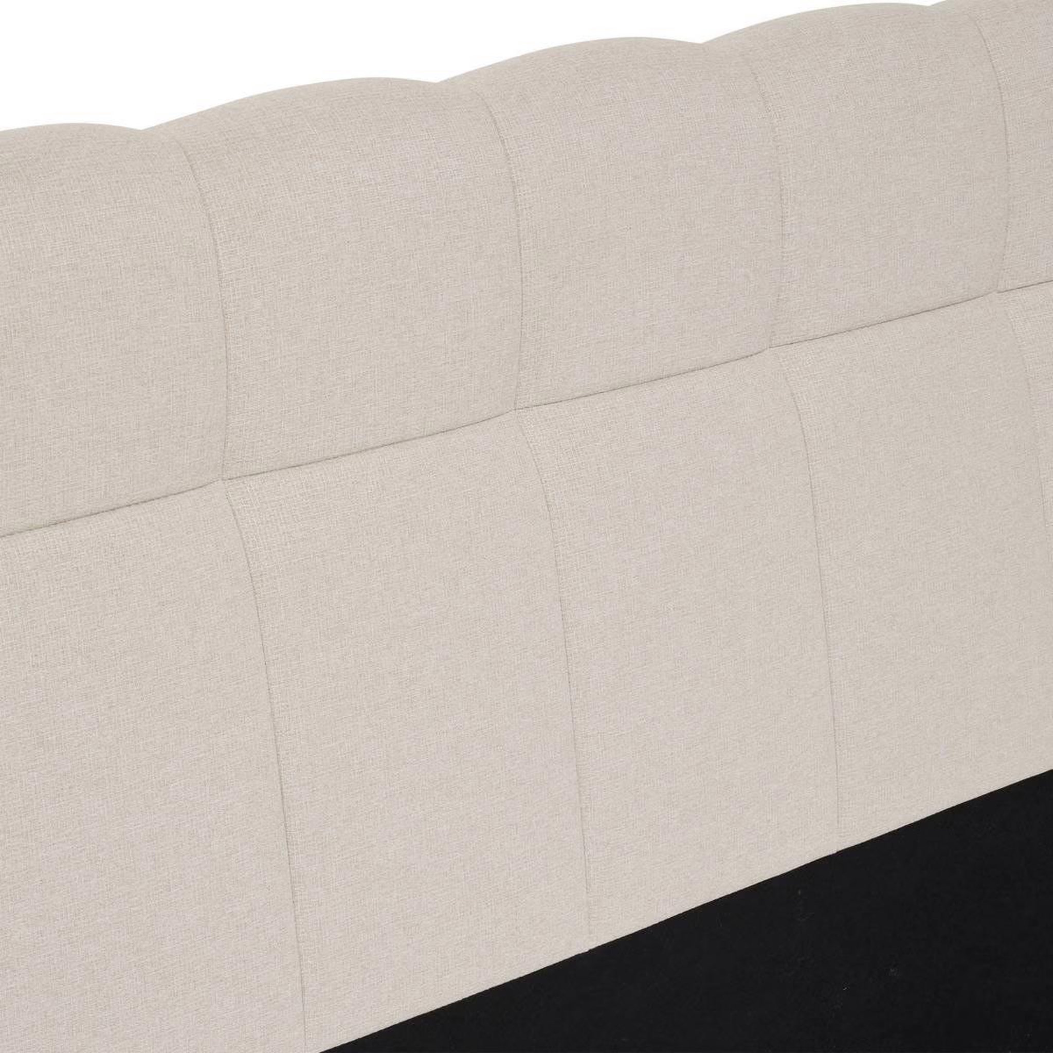 Voir la diapositive 6 : ATMOSPHERA Tête de lit capitonnée  wilm  165cm beige