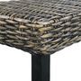 Voir la diapositive 4 : VIDAXL Banc 110 cm Noir Rotin naturel kubu et bois de manguier massif