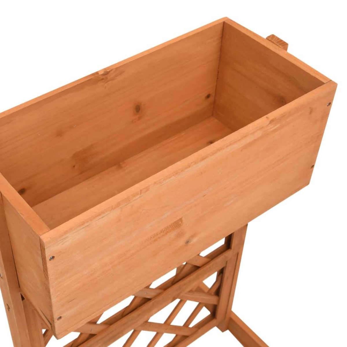 VIDAXL Jardiniere a treillis de jardin Orange 45x30x74cm Bois de sapin