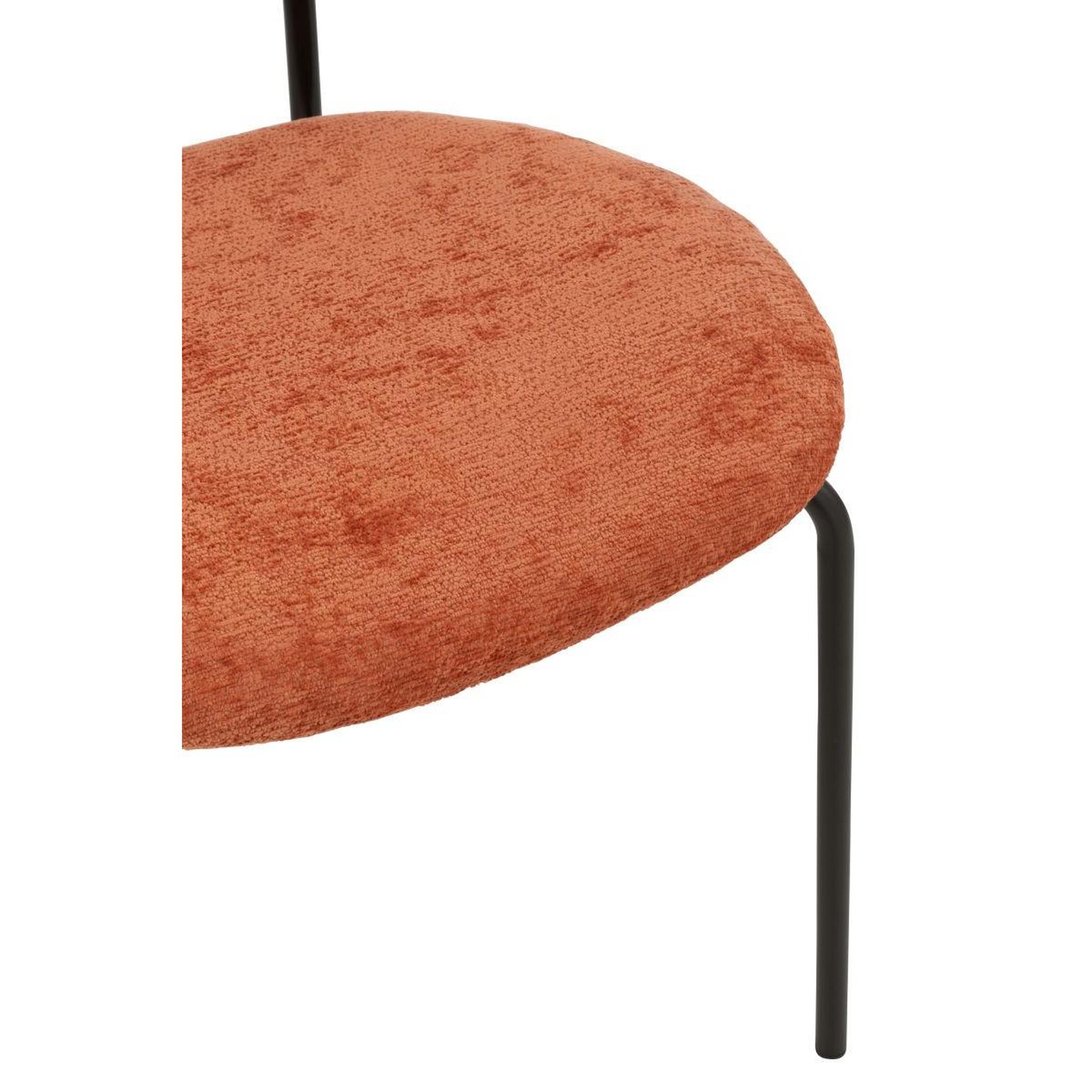 Voir la diapositive 6 : J-LINE Chaise design  anise  82cm orange rouille
